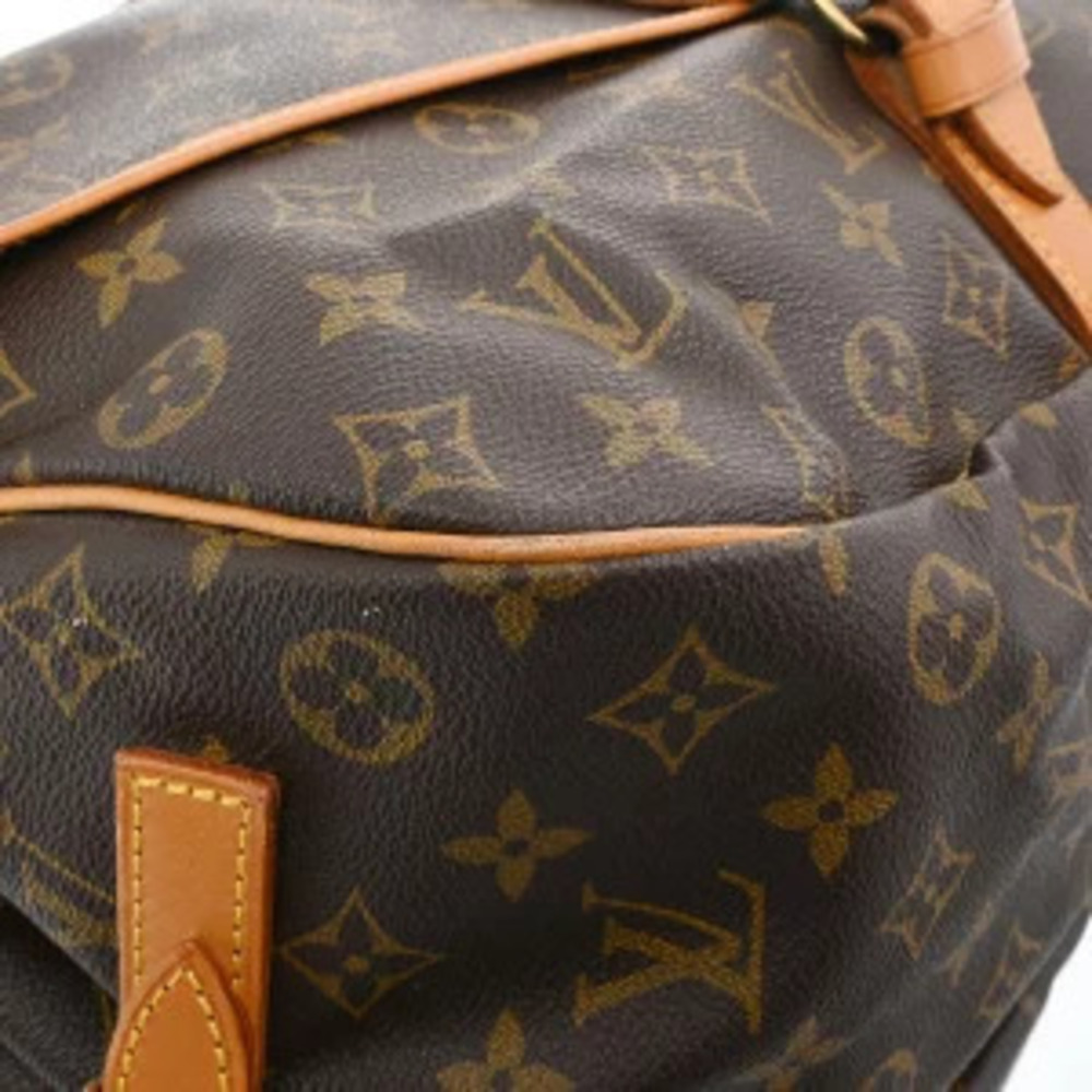 Louis Vuitton Shoulder Canvas Monogram Saumur Bag Brown - Picture 6 of 7